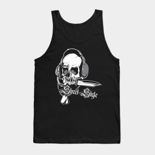 Cool Skull Illustration Tank Top